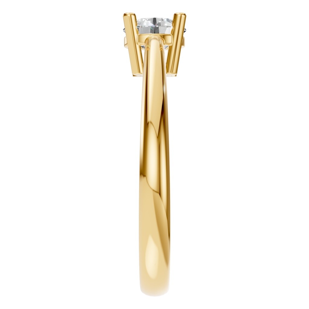 RI-2234 Yellow Gold Ring SET - Side View