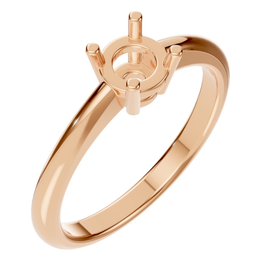 RI-2234 Rose Gold Ring UNSET - Main View