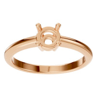 RI-2234 Rose Gold Ring UNSET - Front View