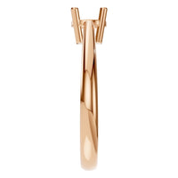 RI-2234 Rose Gold Ring UNSET - Side View