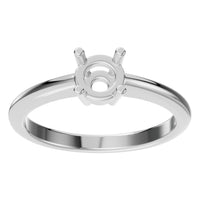 RI-2234 White Gold Ring UNSET - Front View