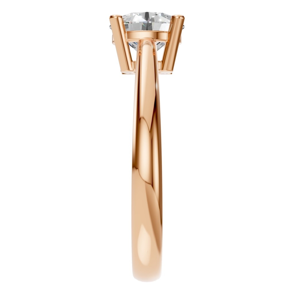 RI-2234 Rose Gold Ring SET - Side View