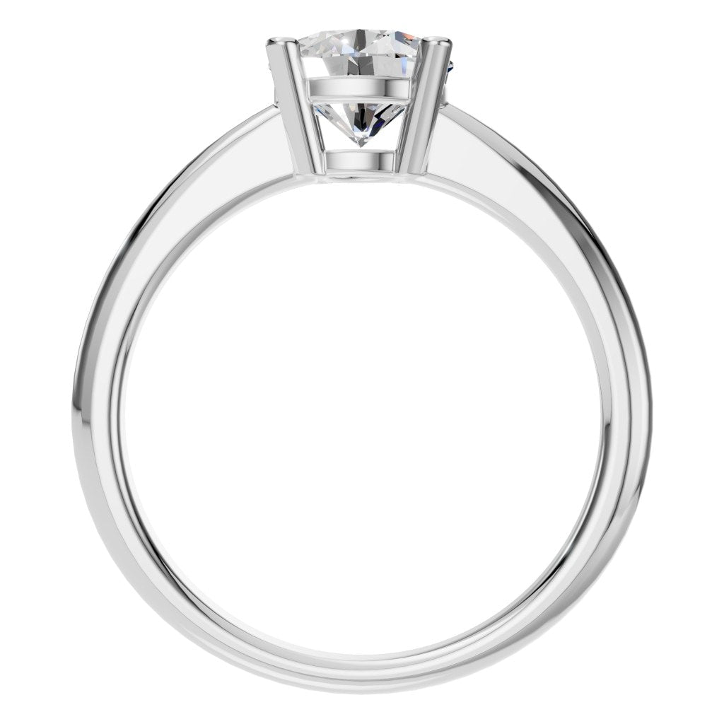 RI-2234 White Gold Ring SET - Top View