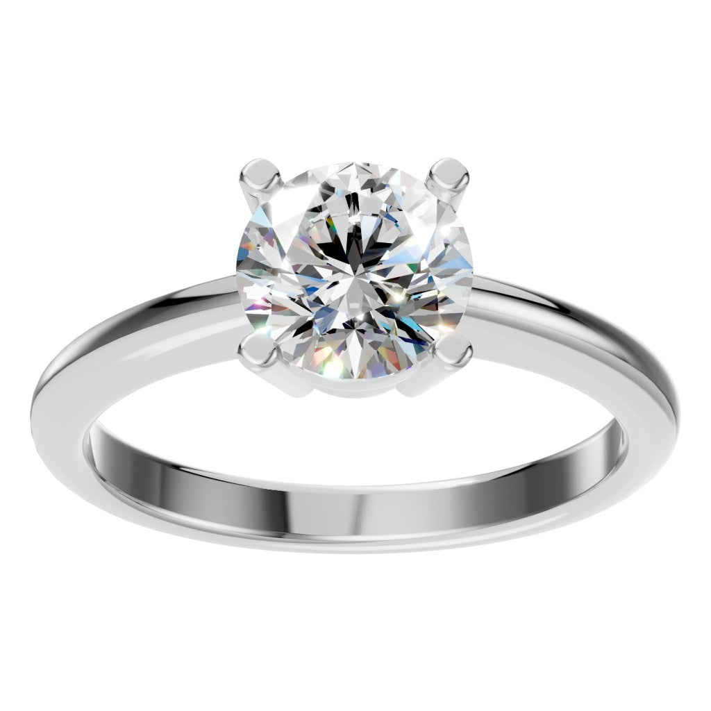 RI-2234 White Gold Ring SET - Front View