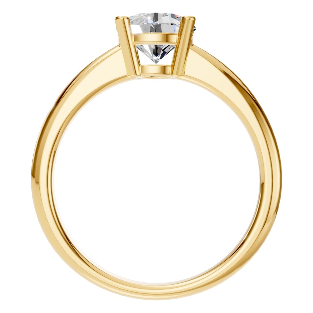 RI-2234 Yellow Gold Ring SET - Top View