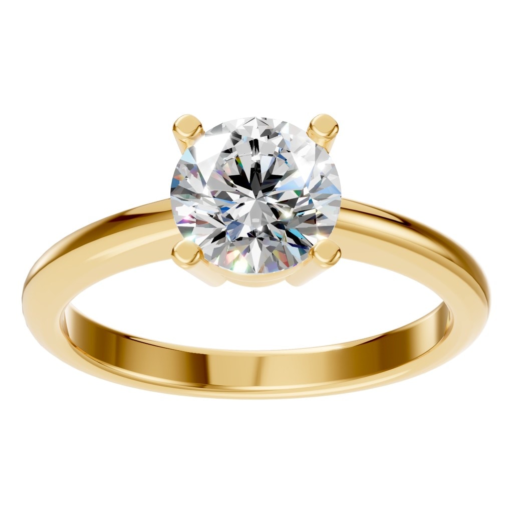 RI-2234 Yellow Gold Ring SET - Front View