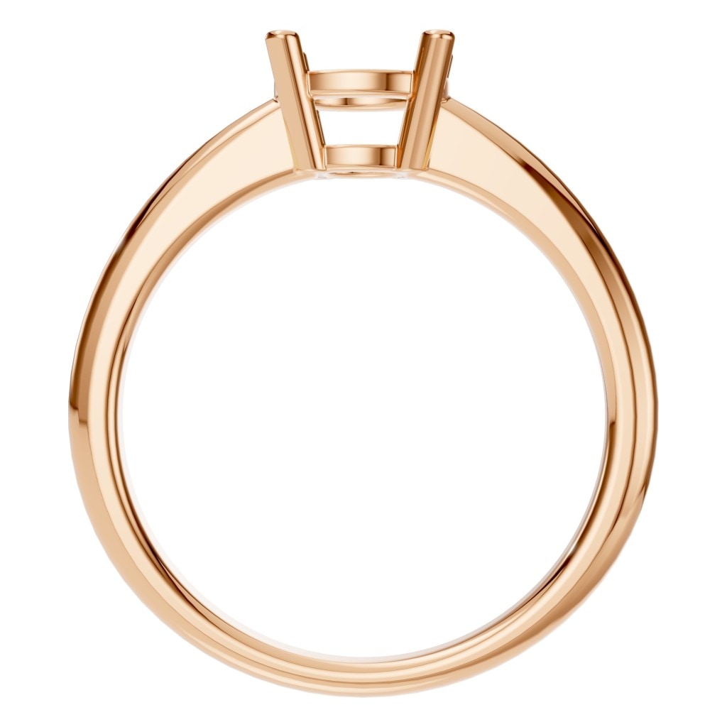RI-2234 Rose Gold Ring UNSET - Top View