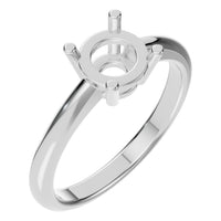 RI-2234 White Gold Ring UNSET - Main View