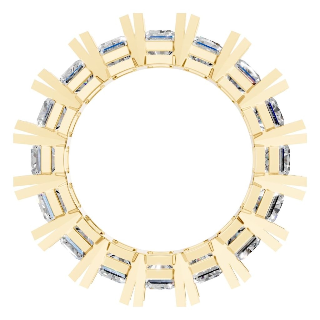 RI-2284 Yellow Gold Ring SET - Top View