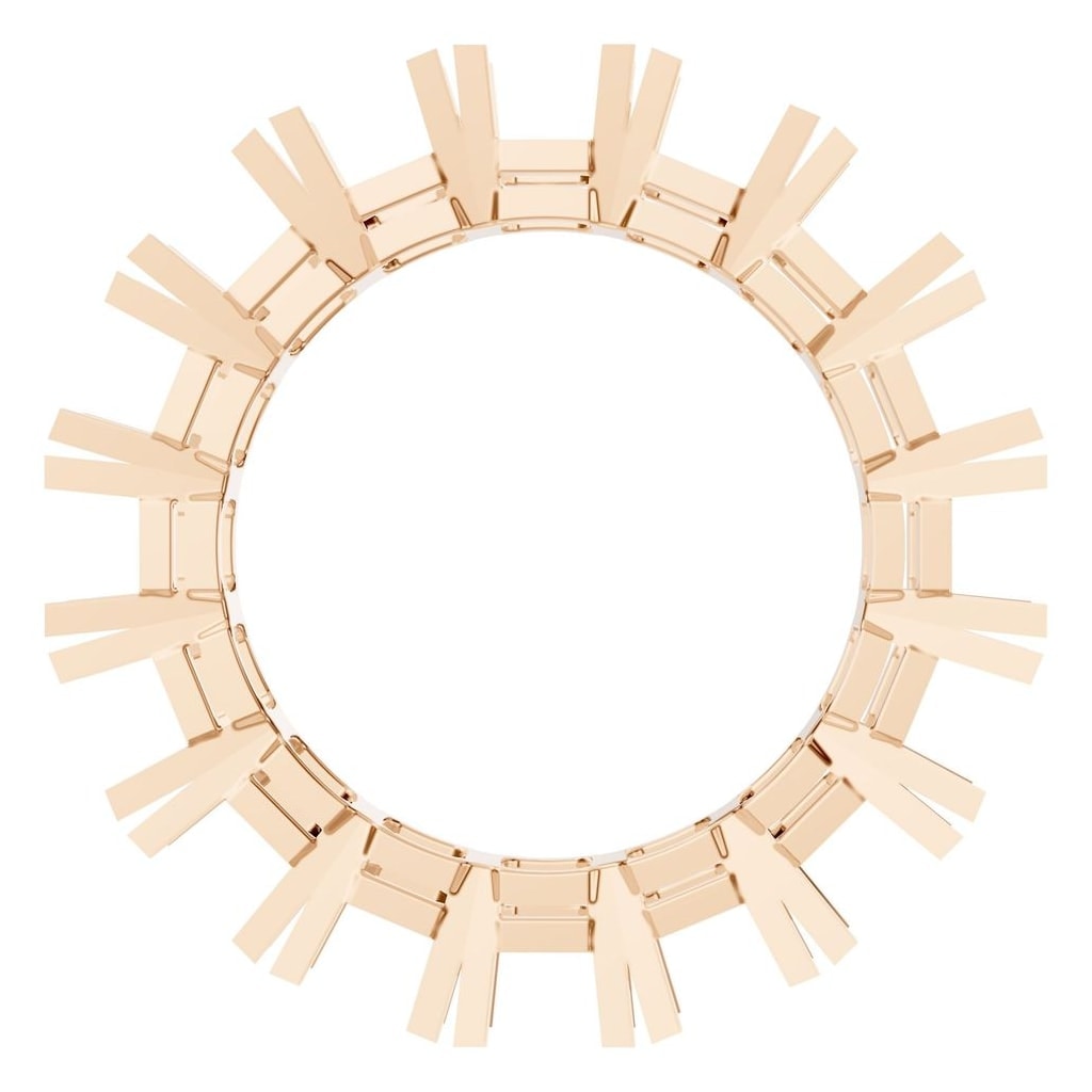 RI-2284 Rose Gold Ring UNSET - Top View