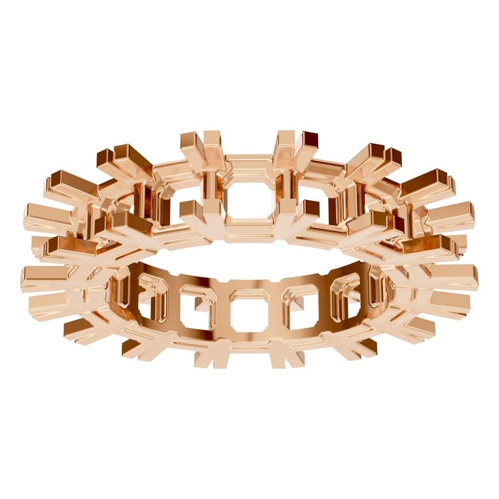 RI-2284 Rose Gold Ring UNSET - Front View