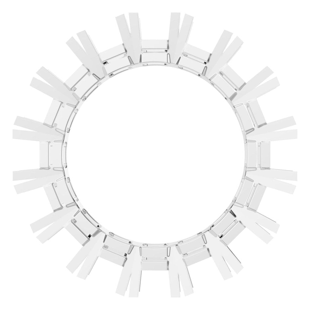 RI-2284 White Gold Ring UNSET - Top View