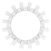 RI-2284 White Gold Ring UNSET - Top View