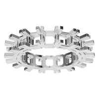 RI-2284 White Gold Ring UNSET - Front View