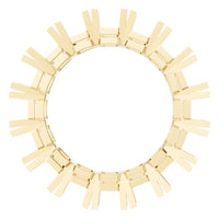 RI-2284 Yellow Gold Ring UNSET - Top View