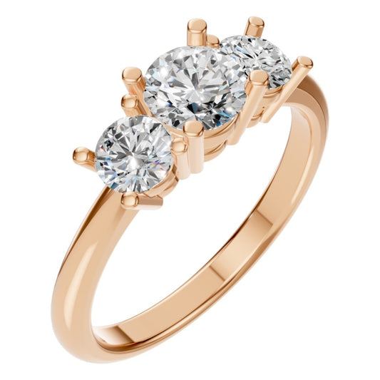 RI-2290 Rose Gold Ring SET - Main View