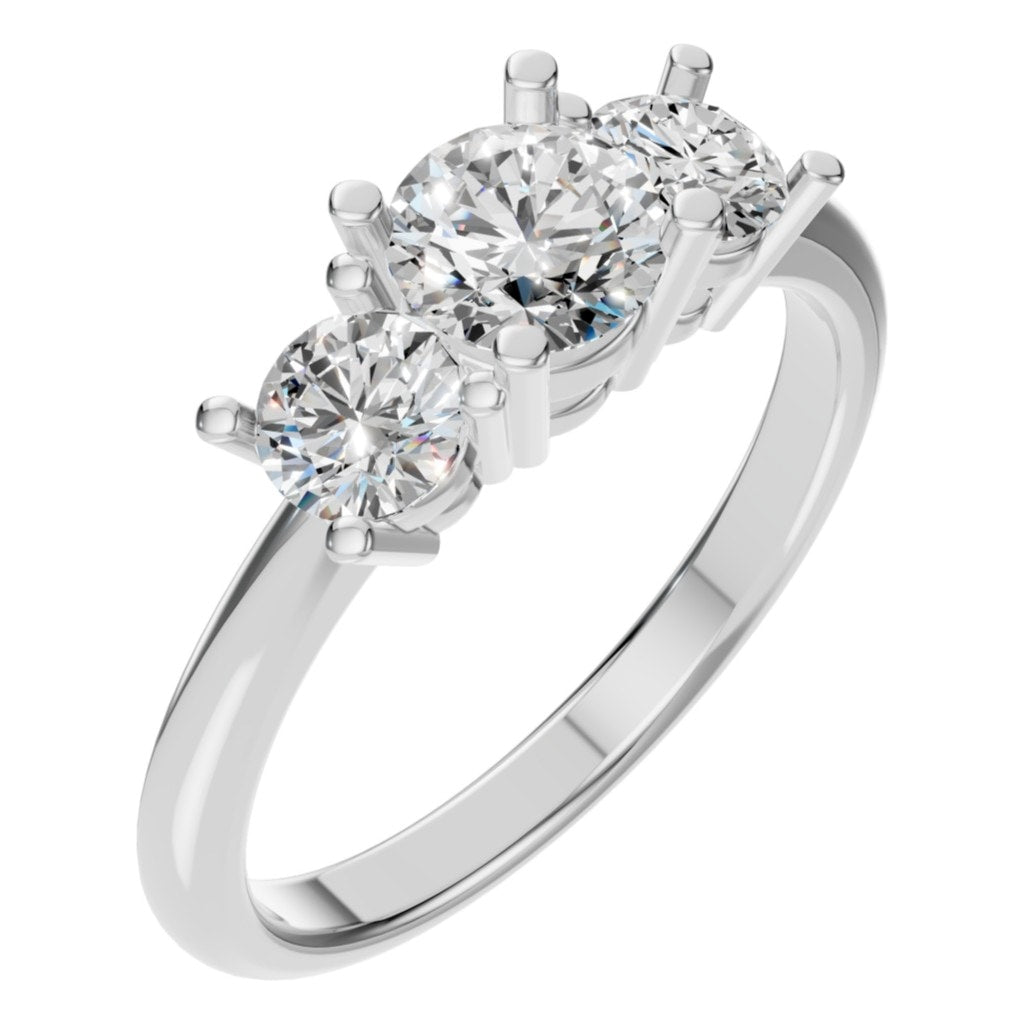 RI-2290 White Gold Ring SET - Main View