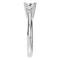 RI-2290 White Gold Ring SET - Side View