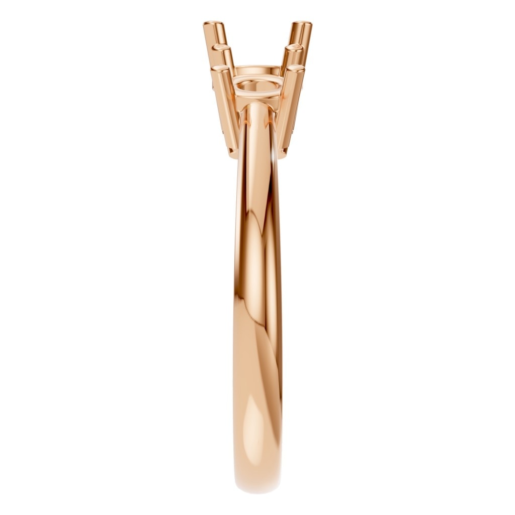RI-2290 Rose Gold Ring UNSET - Side View
