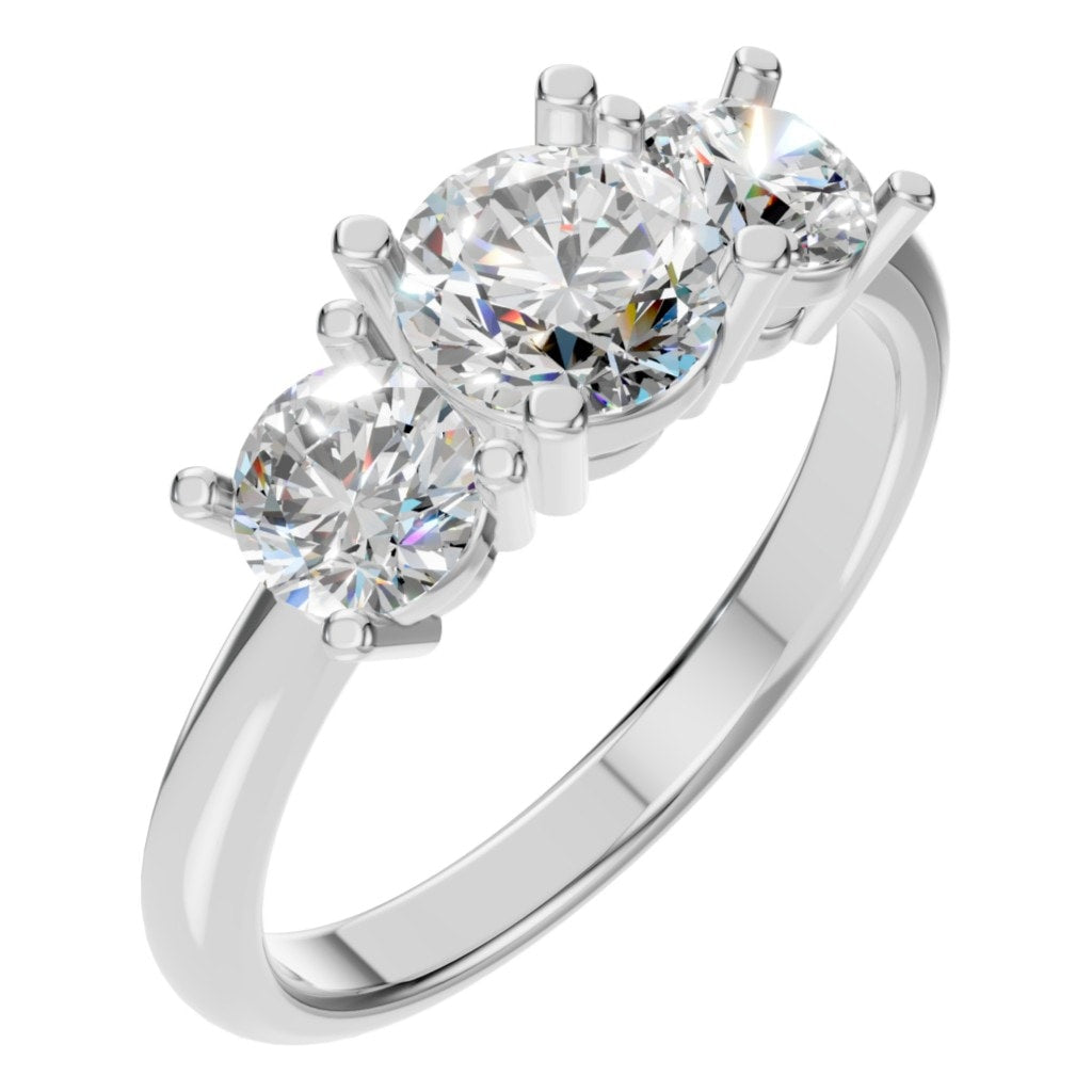RI-2290 White Gold Ring SET - Main View