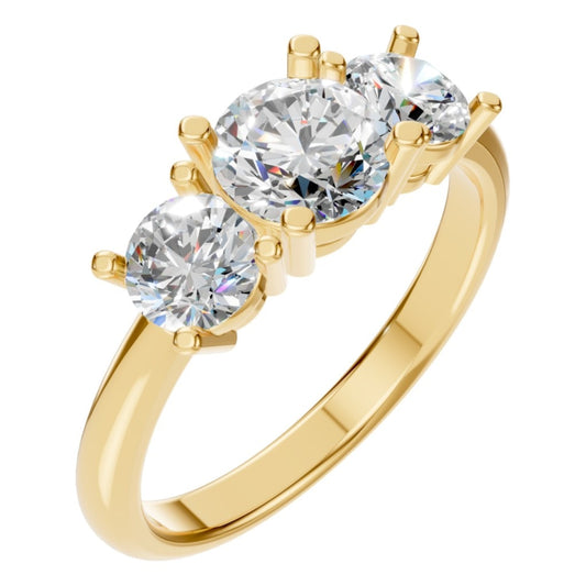 RI-2290 Yellow Gold Ring SET - Main View