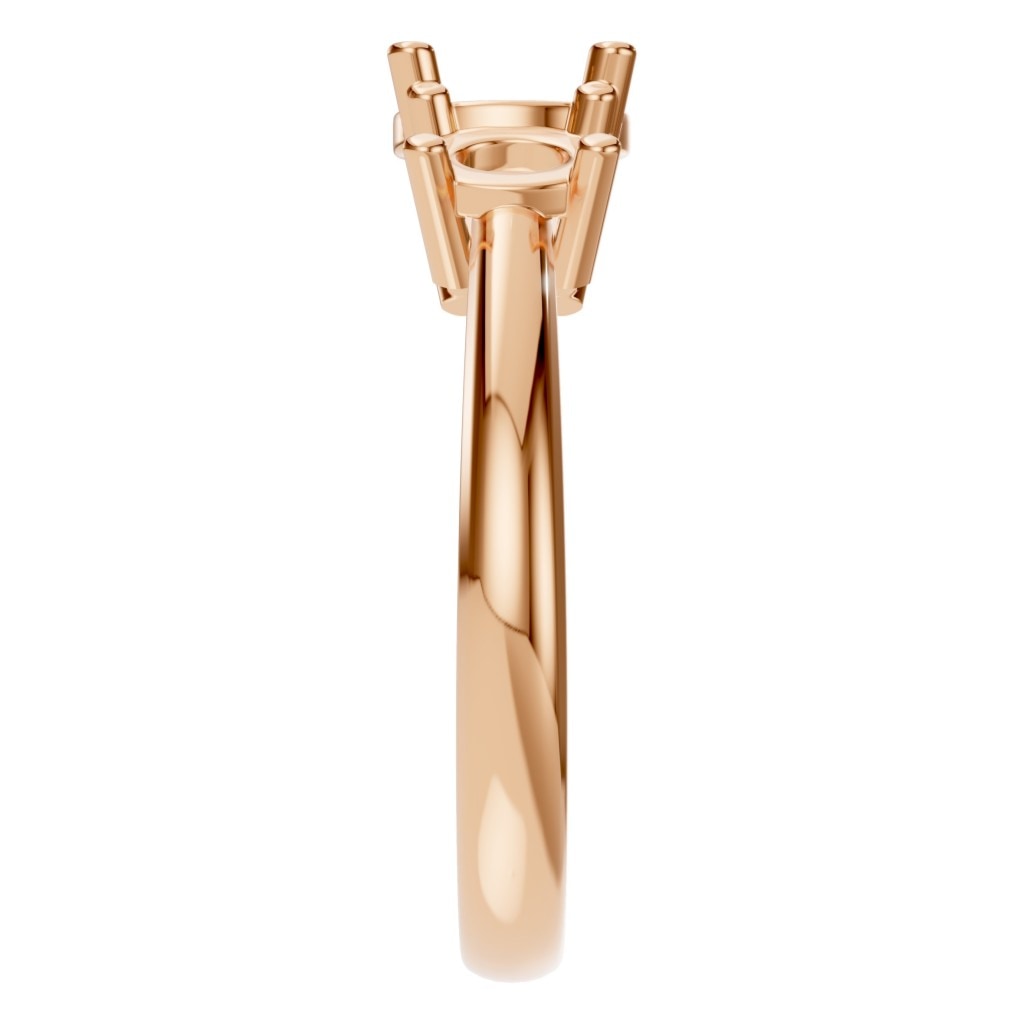 RI-2290 Rose Gold Ring UNSET - Side View