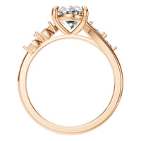 RI-2368 Rose Gold Ring SET - Top View