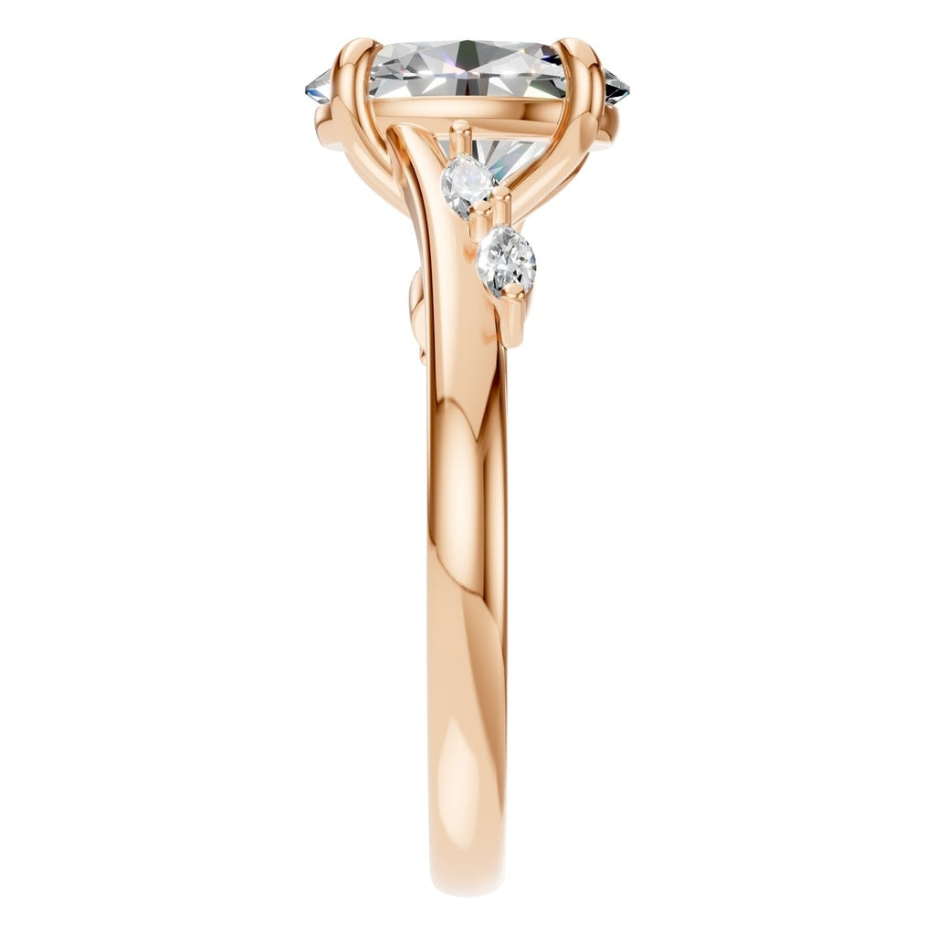 RI-2368 Rose Gold Ring SET - Side View