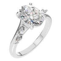 RI-2368 White Gold Ring SET - Main View