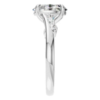 RI-2368 White Gold Ring SET - Side View