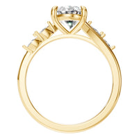 RI-2368 Yellow Gold Ring SET - Top View
