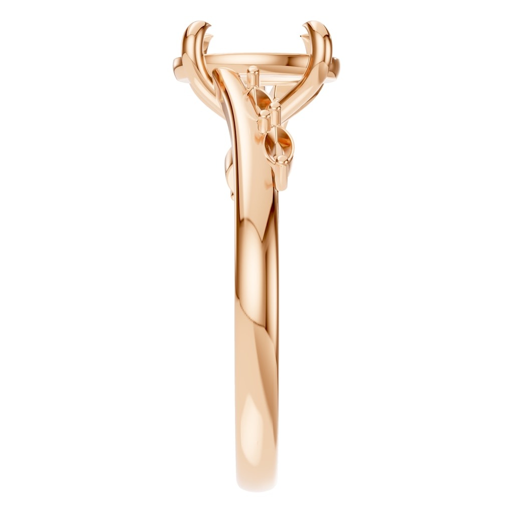RI-2368 Rose Gold Ring UNSET - Side View