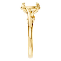 RI-2368 Yellow Gold Ring UNSET - Side View