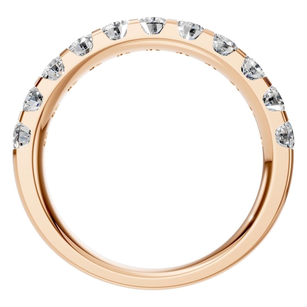 RI-2386 Rose Gold Ring SET - Top View