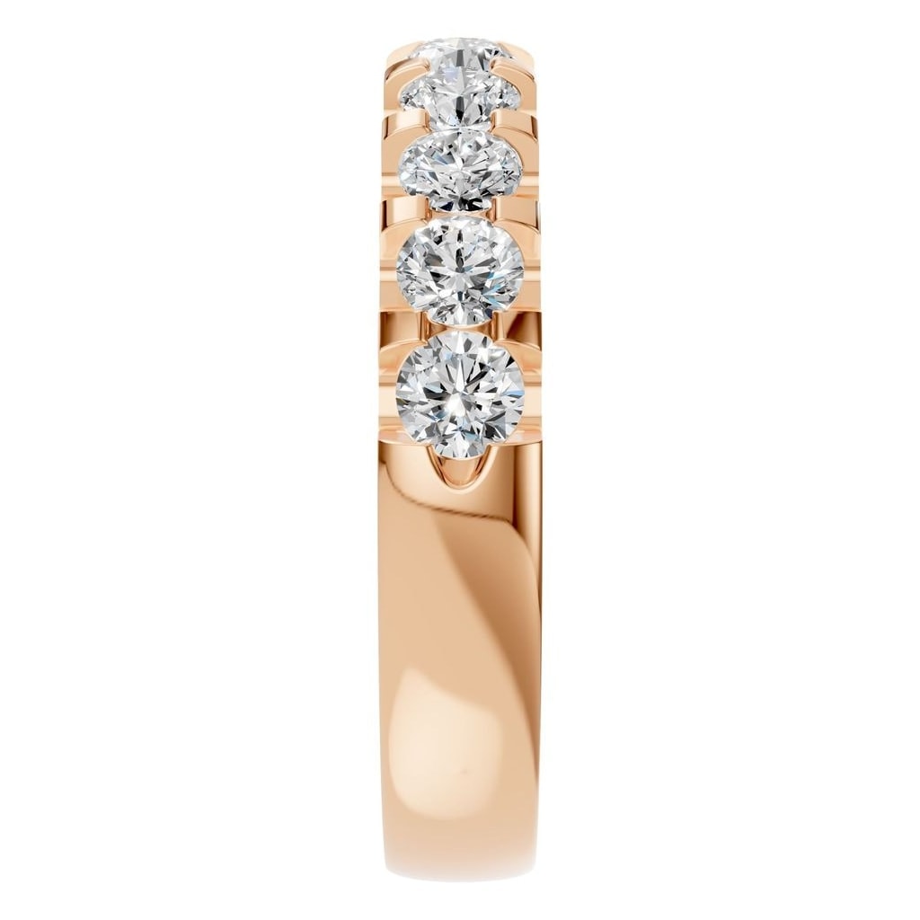 RI-2386 Rose Gold Ring SET - Side View