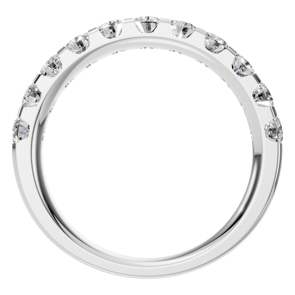 RI-2386 White Gold Ring SET - Top View