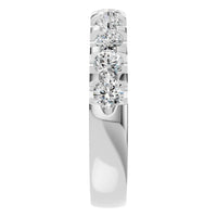 RI-2386 White Gold Ring SET - Side View