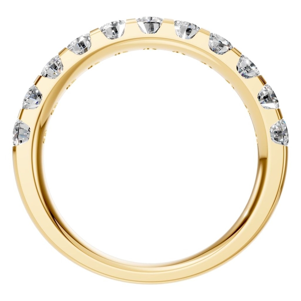 RI-2386 Yellow Gold Ring SET - Top View