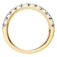 RI-2386 Yellow Gold Ring SET - Top View