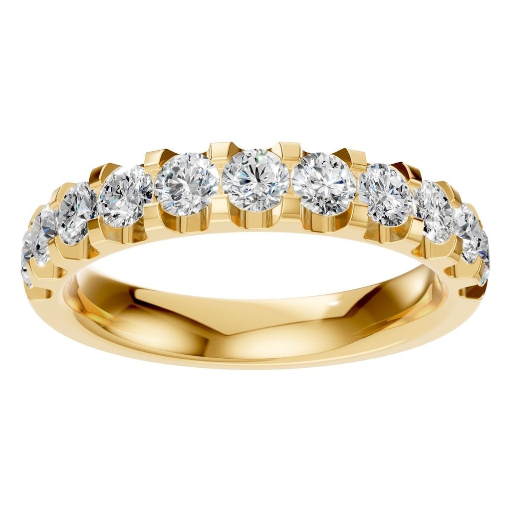 RI-2386 Yellow Gold Ring SET - Front View