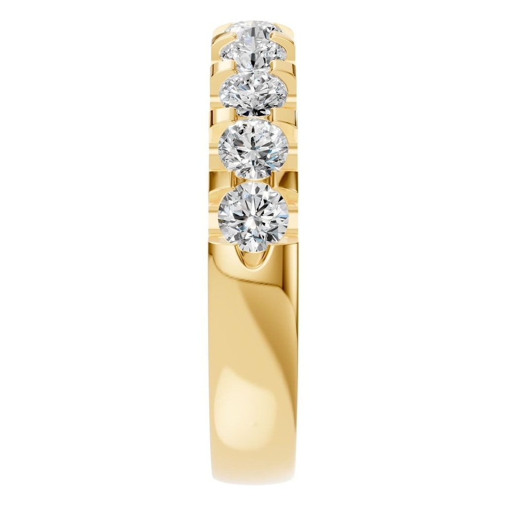 RI-2386 Yellow Gold Ring SET - Side View