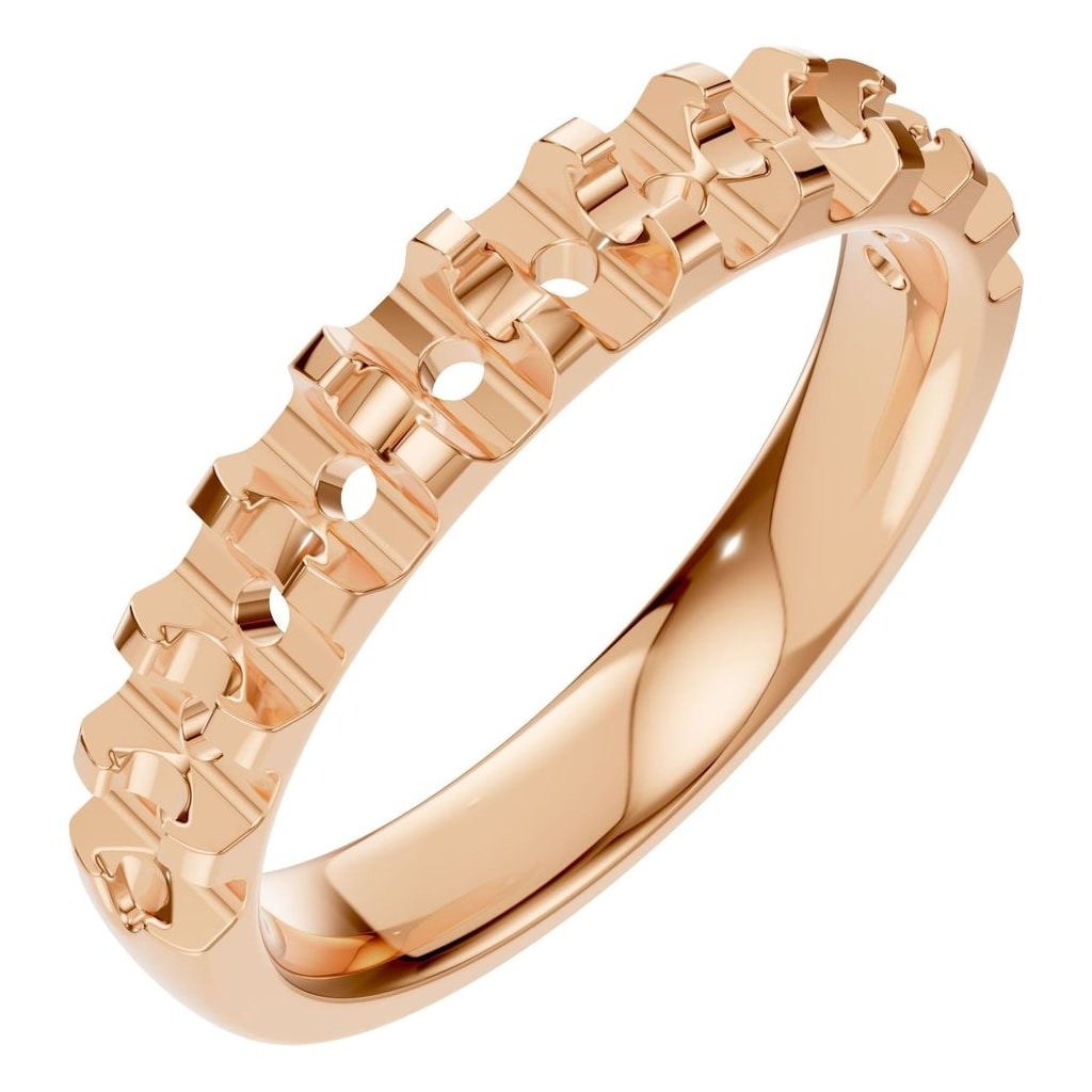 RI-2386 Rose Gold Ring UNSET - Main View