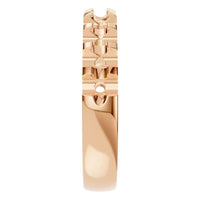 RI-2386 Rose Gold Ring UNSET - Side View