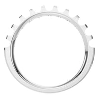 RI-2386 White Gold Ring UNSET - Top View