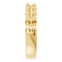 RI-2386 Yellow Gold Ring UNSET - Side View