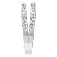 RI-2459 White Gold Ring SET - Side View