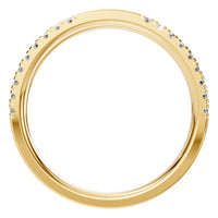 RI-2459 Yellow Gold Ring SET - Top View