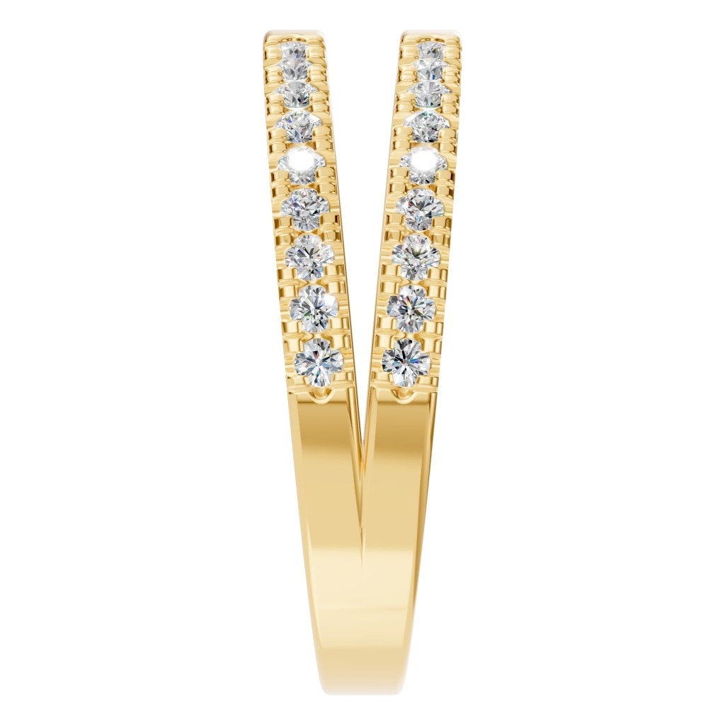 RI-2459 Yellow Gold Ring SET - Side View