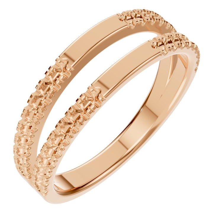 Half Eternity Ring Mounting - Round 1.2mm