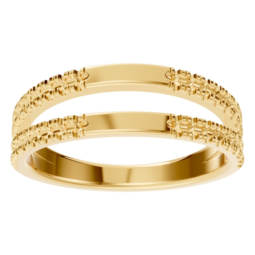 RI-2459 Yellow Gold Ring UNSET - Front View